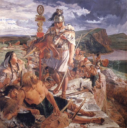 William Bell Scott The Romans Cause a Wall to be Built for the Protection of the South